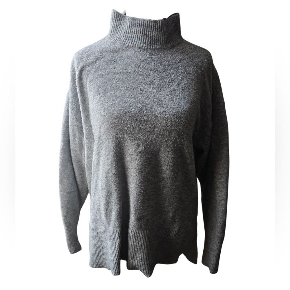 Ann Taylor Factory Turtle Neck sweater Women's Size S Gray